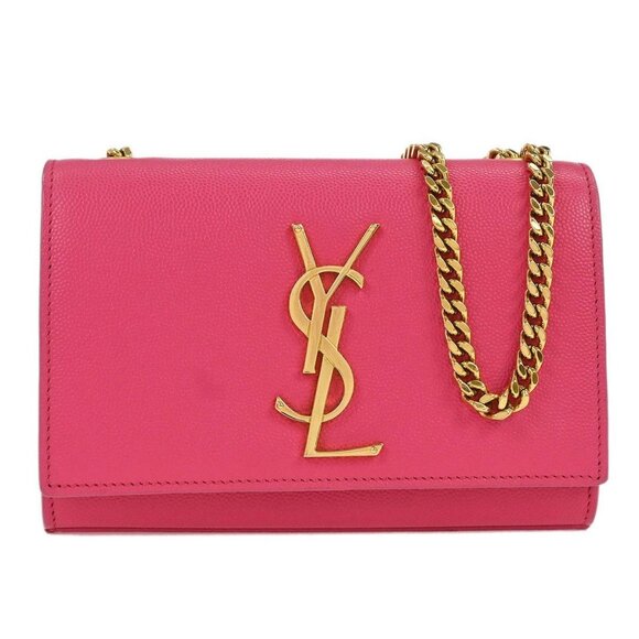 Saint Laurent Pink Leather Kate Shoulder Bag PTR354121･0714 177520 - Picture 1 of 9